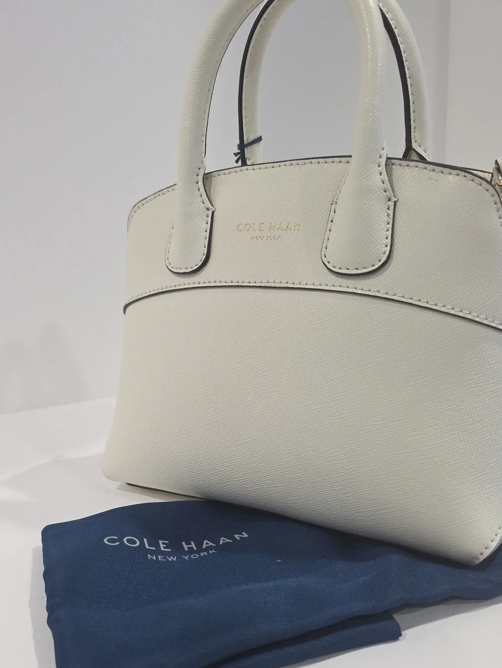 NWT ✅ Cole Haan THE LADY Small Satchel Bag POWDER #U08298 ✨ NWT + Dust Bag